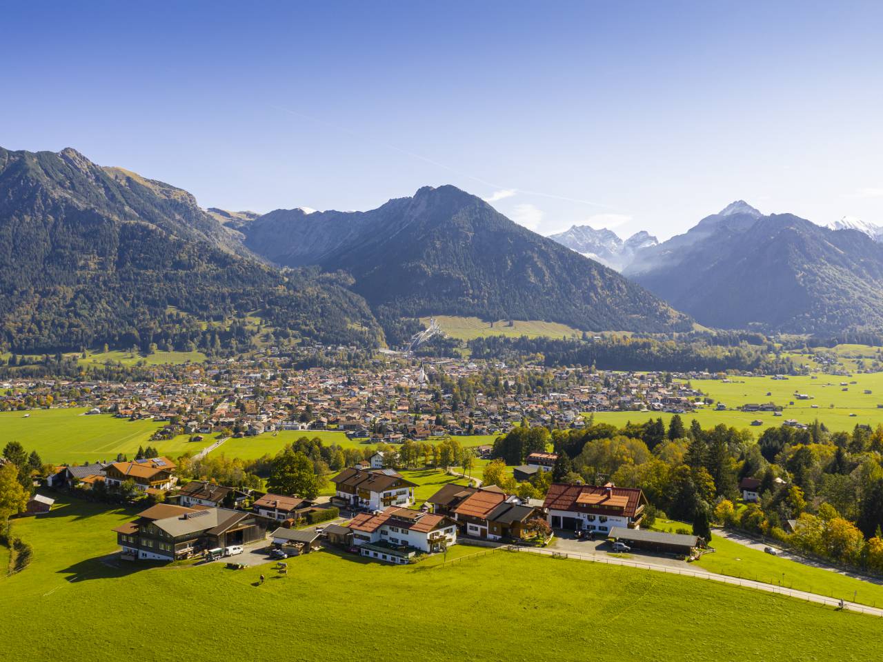 Panaoramabild Oberstdorf im Somemr