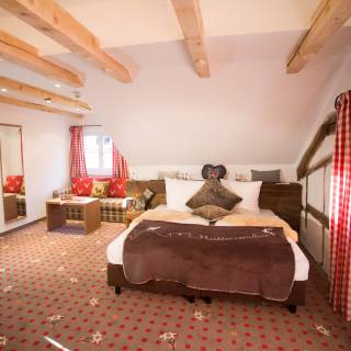 Junior Suite Blick aufs Doppelzimmer Hell 