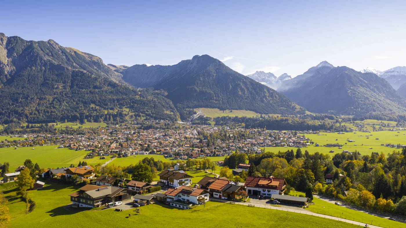 Panaoramabild Oberstdorf im Somemr