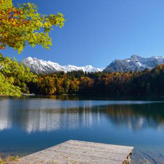 Freibergsee im Herbst Oberstdorf