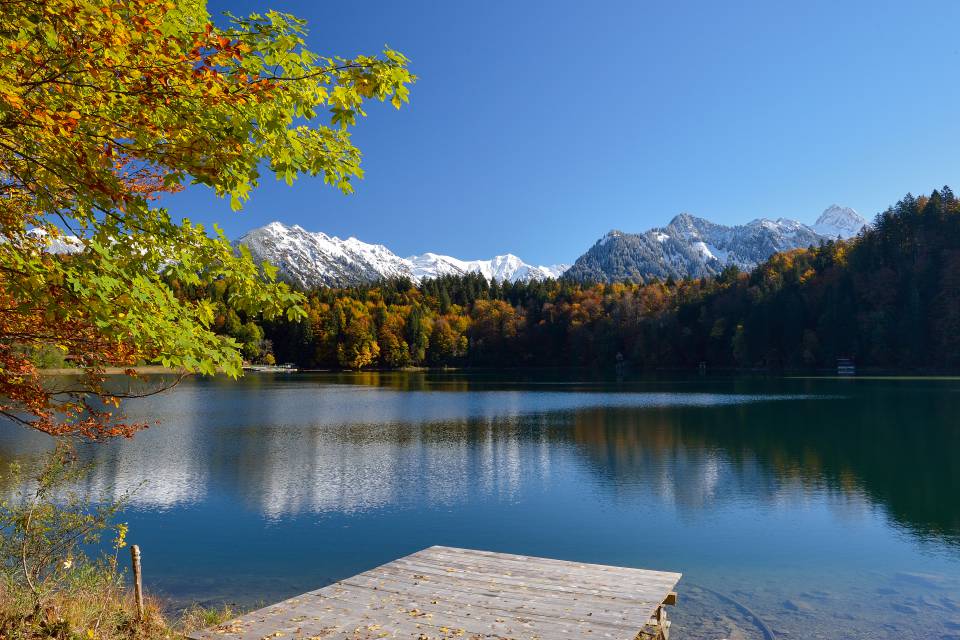 Freibergsee im Herbst Oberstdorf