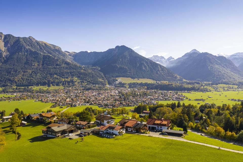 Panaoramabild Oberstdorf im Somemr